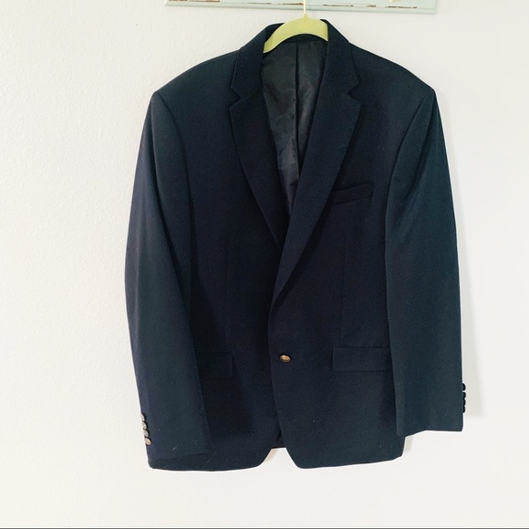 Michael Michael Kors Blue Wool Blend Blazer Sz 42R